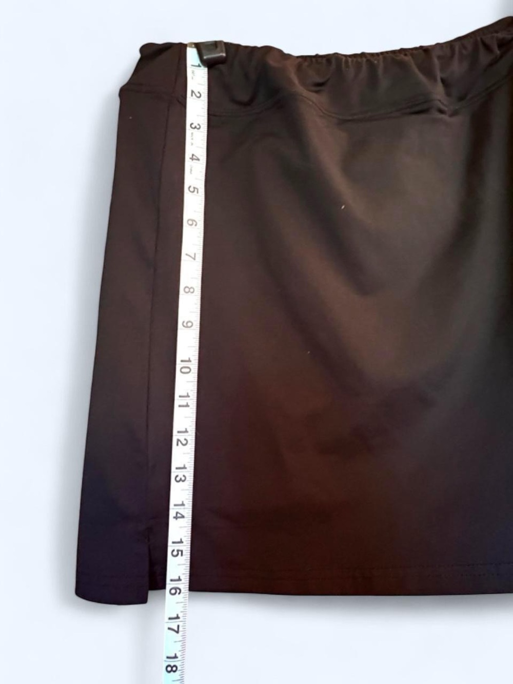Classic Black A-Line Skirt with Comfortable Waistband - Picture 2 of 3